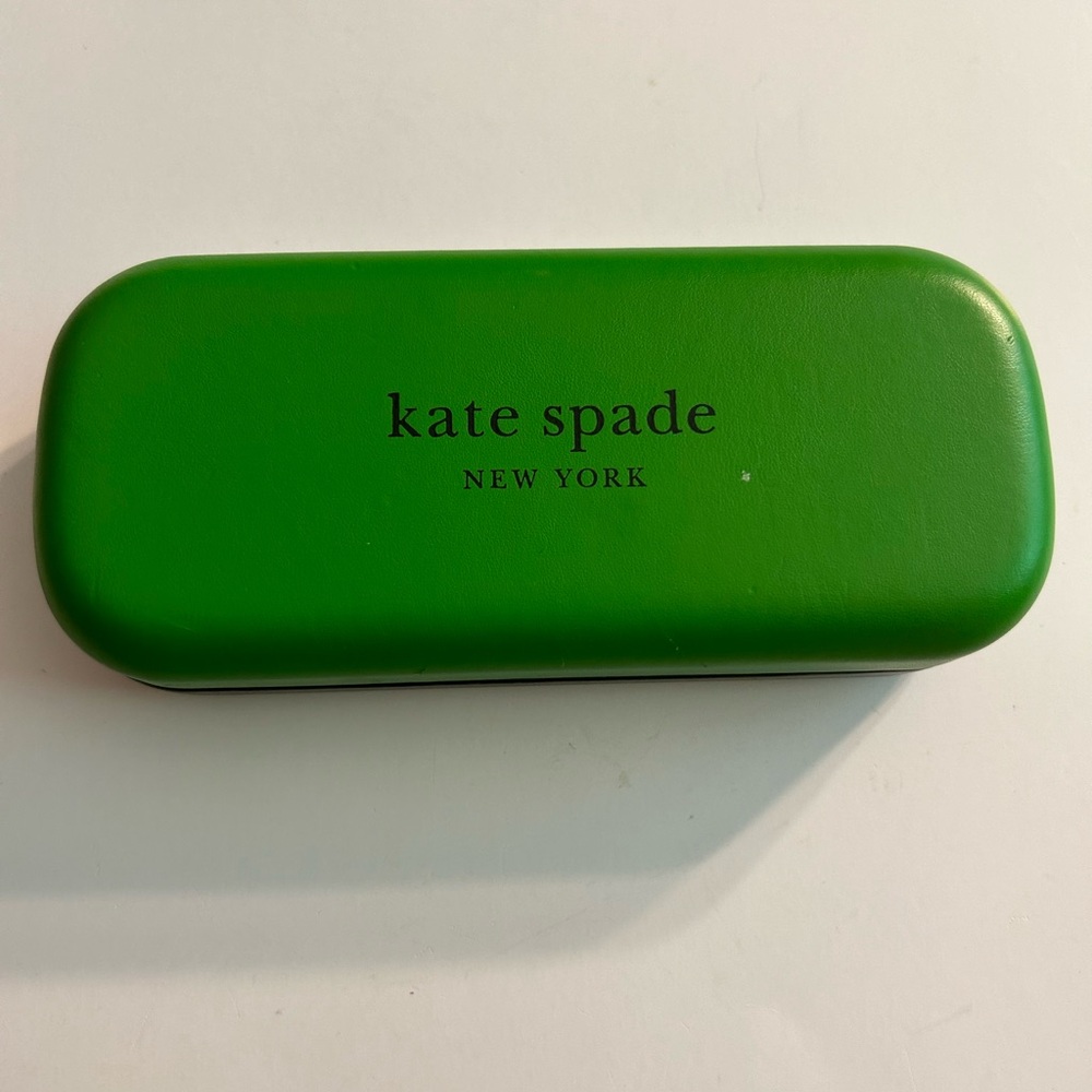 KATE SPADE NEW YORK GLASS CASE GREEN/BLACK HARDSHELL